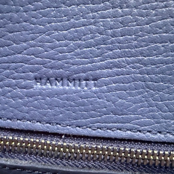 NWT, HAMMITT VIP Bungalow Blue Leather Crossbody/Clutch Bag - Picture 9 of 16